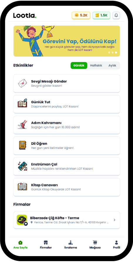 Lootla Mobil Uygulama